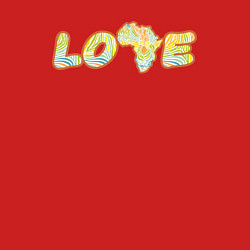 Свитшот хлопковый мужской Love Africa, цвет: красный — фото 2