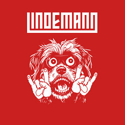 Свитшот хлопковый мужской Lindemann rock dog, цвет: красный — фото 2