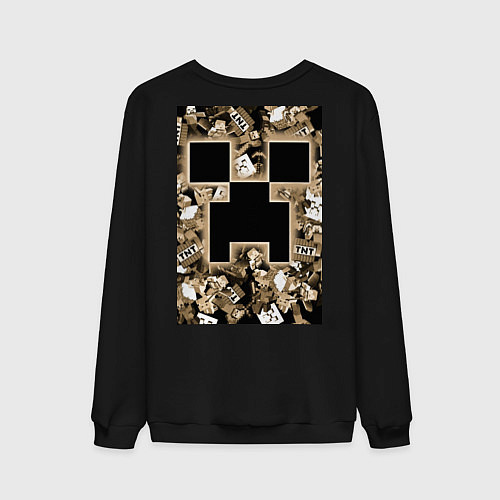 Мужской свитшот Герои Minecraft / Черный – фото 2