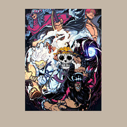 Свитшот хлопковый мужской Ван-Пис Йонко пираты, цвет: миндальный — фото 2