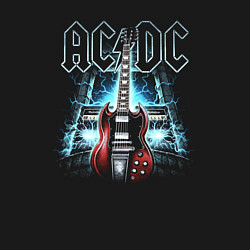 Свитшот хлопковый мужской AC DC Guitar, цвет: черный — фото 2