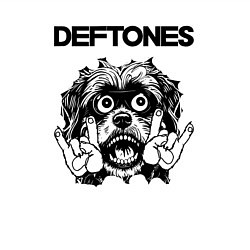 Свитшот хлопковый мужской Deftones - rock dog, цвет: белый — фото 2