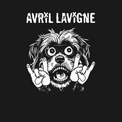 Свитшот хлопковый мужской Avril Lavigne rock dog, цвет: черный — фото 2