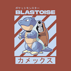 Свитшот хлопковый мужской Покемоны Бластойз Blastoise, цвет: кирпичный — фото 2