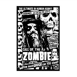 Свитшот хлопковый мужской Rob zombie skulls, цвет: белый — фото 2