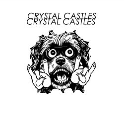 Свитшот хлопковый мужской Crystal Castles - rock dog, цвет: белый — фото 2