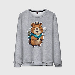 Мужской свитшот Счастливая капибара