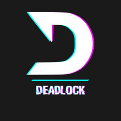 Свитшот хлопковый мужской Deadlock в стиле glitch и баги графики, цвет: черный — фото 2