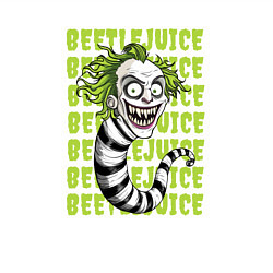 Свитшот хлопковый мужской Червь Битлджус, цвет: белый — фото 2