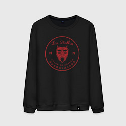 Свитшот хлопковый мужской Клуб бокса Los Diablos, цвет: черный