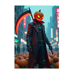 Свитшот хлопковый мужской Киберпанк Джек, цвет: белый — фото 2