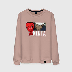 Свитшот хлопковый мужской Кэнта Ли терминатор зеро, цвет: пыльно-розовый