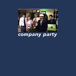 Свитшот хлопковый мужской The Office - company party, цвет: тёмно-синий — фото 2