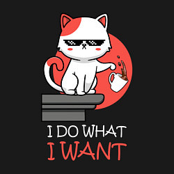 Свитшот хлопковый мужской Я делаю - что хочу, цвет: черный — фото 2