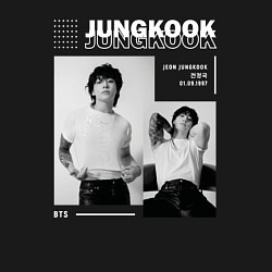 Свитшот хлопковый мужской Jungkook bts seven, цвет: черный — фото 2