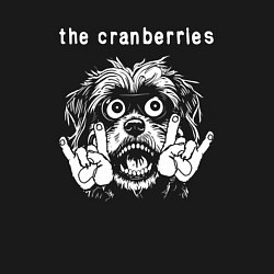 Свитшот хлопковый мужской The Cranberries rock dog, цвет: черный — фото 2