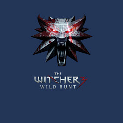 Свитшот хлопковый мужской The Witcher logo, цвет: тёмно-синий — фото 2