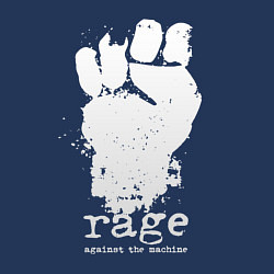 Свитшот хлопковый мужской RATM - white fist, цвет: тёмно-синий — фото 2