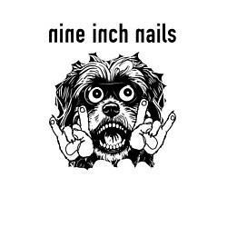 Свитшот хлопковый мужской Nine Inch Nails - rock dog, цвет: белый — фото 2