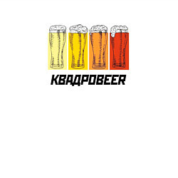 Свитшот хлопковый мужской КвадроBEER, цвет: белый — фото 2