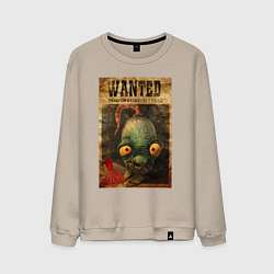 Свитшот хлопковый мужской Oddworld - wanted, цвет: миндальный