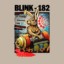 Свитшот хлопковый мужской Blink 182 band, цвет: миндальный — фото 2