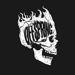 Свитшот хлопковый мужской The offsring skull, цвет: черный — фото 2