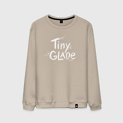 Свитшот хлопковый мужской Tiny glade logo, цвет: миндальный