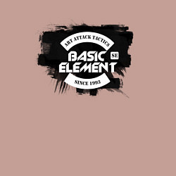 Свитшот хлопковый мужской Basic Element - logo, цвет: пыльно-розовый — фото 2