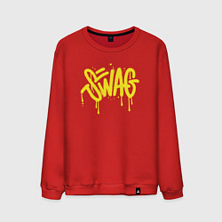 Свитшот хлопковый мужской Swag, цвет: красный