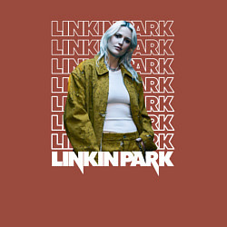 Свитшот хлопковый мужской Linkin Park Emily Armstrong, цвет: кирпичный — фото 2