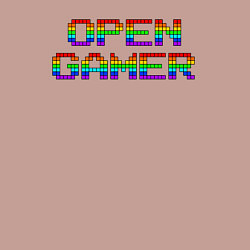 Свитшот хлопковый мужской Open gamer logo, цвет: пыльно-розовый — фото 2