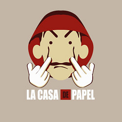 Свитшот хлопковый мужской Fuck you bella ciao, цвет: миндальный — фото 2