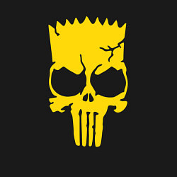 Свитшот хлопковый мужской Барт в стиле Карателя, цвет: черный — фото 2