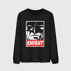 Свитшот хлопковый мужской Бэтмен темный рыцарь, цвет: черный
