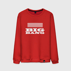 Свитшот хлопковый мужской Big bang лого, цвет: красный