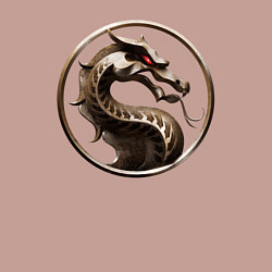 Свитшот хлопковый мужской Mortal kombat movie logo, цвет: пыльно-розовый — фото 2