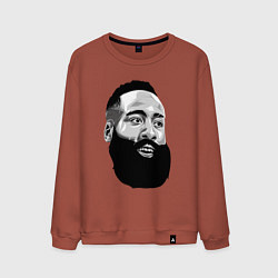 Свитшот хлопковый мужской James Harden, цвет: кирпичный
