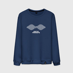 Свитшот хлопковый мужской Arctic Monkeys logo, цвет: тёмно-синий