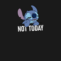 Свитшот хлопковый мужской Not today Stitch, цвет: черный — фото 2