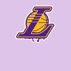 Свитшот хлопковый мужской Lakers team, цвет: лаванда — фото 2