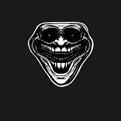 Свитшот хлопковый мужской Тролль мем, цвет: черный — фото 2