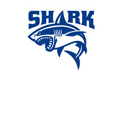 Свитшот хлопковый мужской Акула атакует, цвет: белый — фото 2