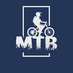 Свитшот хлопковый мужской Горный байк, цвет: тёмно-синий — фото 2