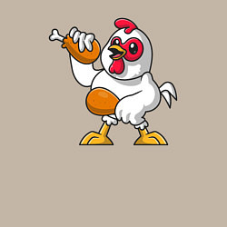 Свитшот хлопковый мужской Куриные ножки, цвет: миндальный — фото 2