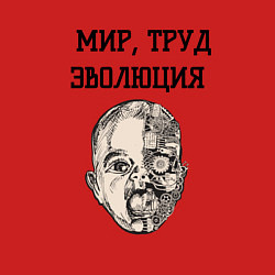 Свитшот хлопковый мужской Мир труд эволюция, цвет: красный — фото 2