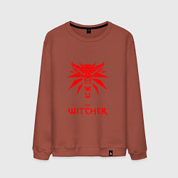 Свитшот хлопковый мужской The witcher games, цвет: кирпичный