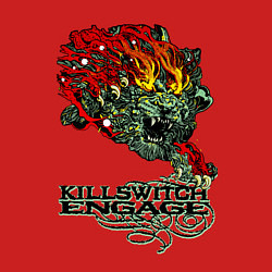 Свитшот хлопковый мужской Грифон killswitch engage, цвет: красный — фото 2