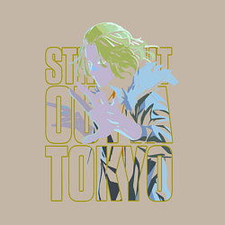 Свитшот хлопковый мужской Токийские мстители Мандзиро Сано неон, цвет: миндальный — фото 2