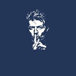 Свитшот хлопковый мужской David Bowie abstract portrait, цвет: тёмно-синий — фото 2